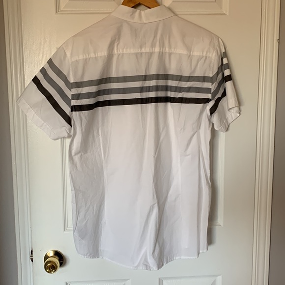 Guess White and Stripes Shirt - Picture 2 of 4